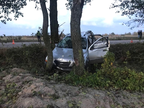 Не впорався із керуванням та врізався у дерево: у Вараському районі травмувалися троє осіб