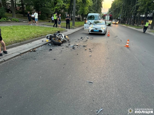 У Рівному в ДТП постраждав мотоцикліст