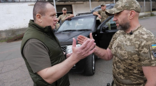 Підрозділ КАТ 91 Охтирської бригади отримав позашляховик від волонтерів «Української команди»